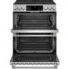 Cafe Caf&eacute;&trade; 30" Smart Slide-In, Front-Control, Radiant And Convection Double-Oven Range