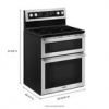 Maytag 30-Inch Wide Double Oven Electric Range With True Convection - 6.7 Cu. Ft.