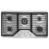 GE Profile Ge Profile&trade; 36" Built-In Tri-Ring Gas Cooktop With 5 Burners And Included Extra-Large Integrated Griddle