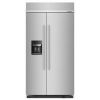 KitchenAid 25.1 Cu. Ft. 42" Built-In Side-By-Side Refrigerator With Ice And Water Dispenser